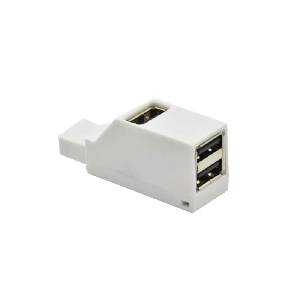 Новые 3 Порты и разъёмы USB концентратор Mini USB 2,0 High Speed концентратор разделитель поля для портативных ПК U дисковая карта считывания кода для iPhone 7 8 X хаб мобильного телефона