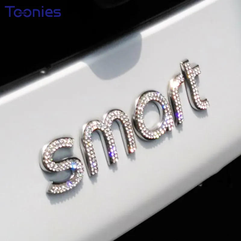 Для Smart Fortwo Forfour 453 наклейка с логотипом блестящая Автомобильная на заднюю часть