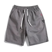 VOGUELEO повседневные мужские шорты для пляжа быстросохнущие летние однотонные Полиэстеровые новые брендовые шорты для одежды