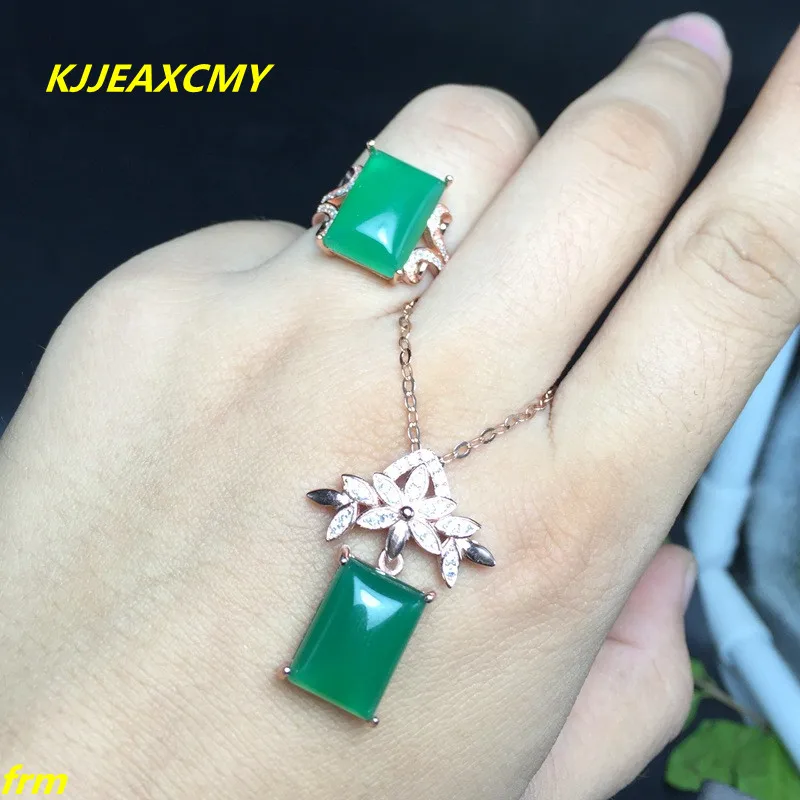 Комплект ювелирных украшений KJJEAXCMY Серебряный кулон 925 пробы подвеска из