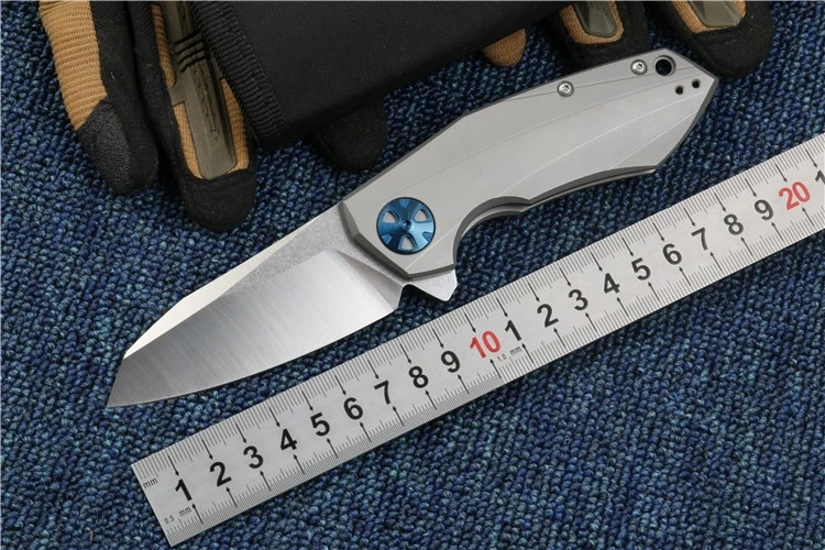 

KESIWO 0456T D2 Blade TC4 Titanium Handle Ball Bearing Flipper Folding Knife Hunting Camping EDC Tools Outdoor survival Knife