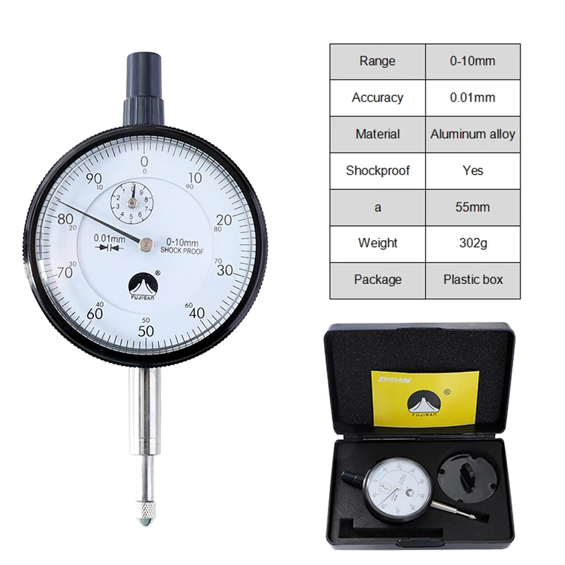 Цифровой индикатор метрический/дюйм 0-12,7 мм циферблат индикатор 0-10 мм/0,01 с магнитным основанием держатель стенд манометр измерительный инструмент