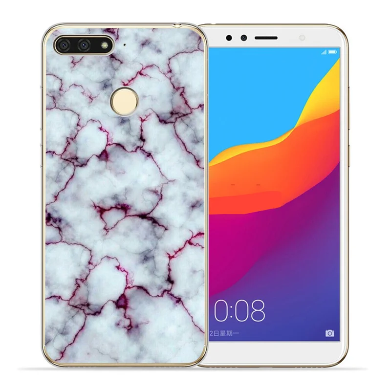 Роскошный Мраморный чехол для huawei II Y5 Y6 Prime Nova 2 3 3I 4 Plus 2018 2017|Бамперы| |