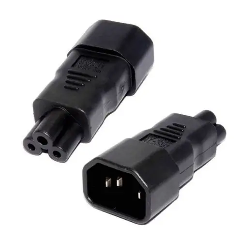 

CYDZ IEC 320 Socket C14 to Cloverleaf Plug Micky C5 Straight Extension Power Adapter