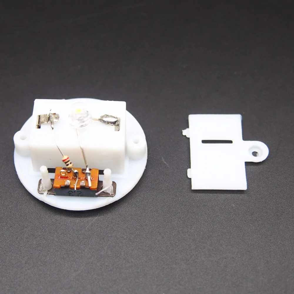 5pcs 25pcs AG13*3 button battery holder with light Luminous Toy Round Lamp Holder diameter 34mm