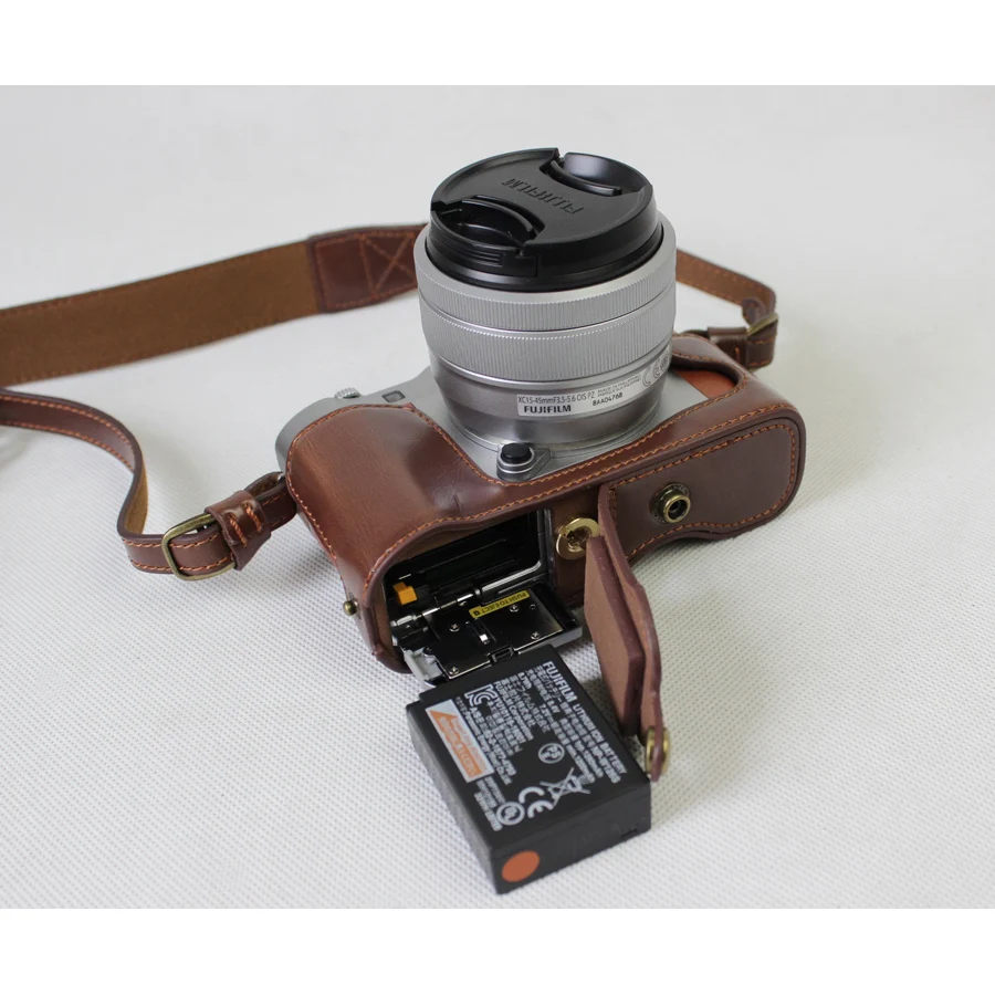 Чехол для камеры из искусственной кожи Fujifilm Fuji чехол XA5 XA20 с объективом 15 45 мм