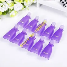 20 шт./лот многоразовая пластиковая накладка для лакирования ногтей средство для покрытия лаком Замачивание