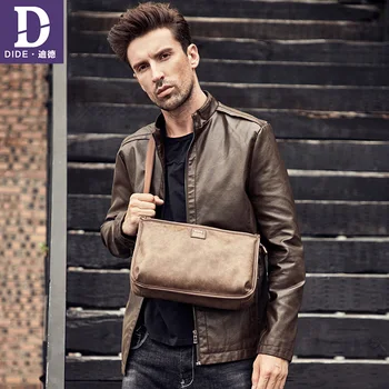 

DIDE Men's Shoulder Bag Vintage Male Handbags Messenger Bags Men Business Crossbody Bag Handtasche PU leather Male Travel