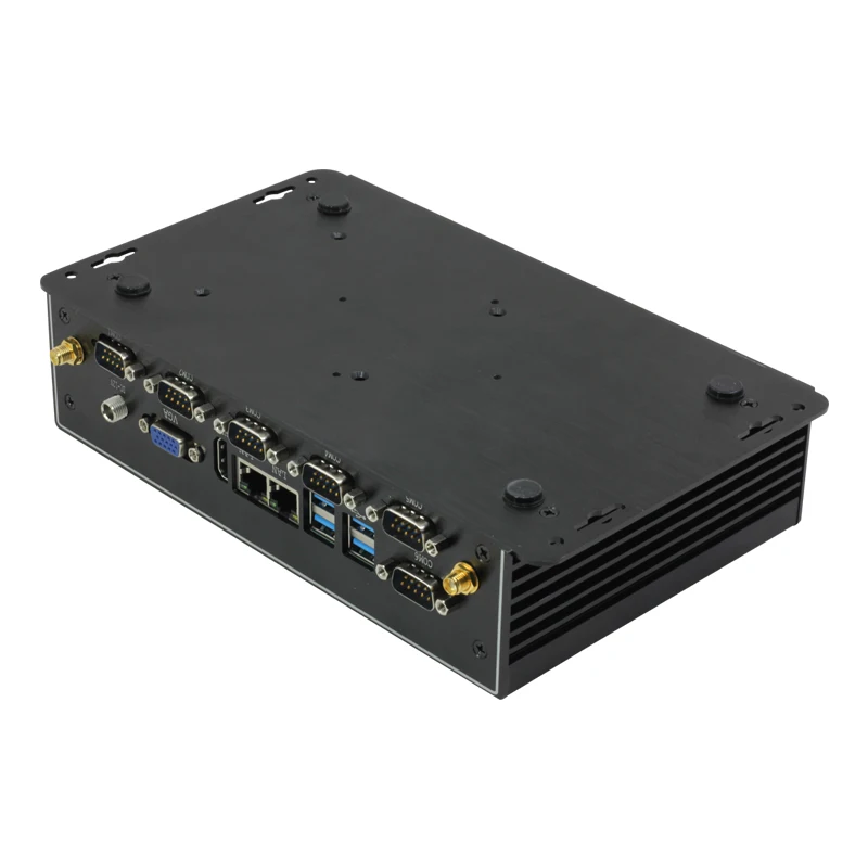 XCY промышленный Мини ПК Intel Core i7 5500U двойной гигабитный Ethernet Wi Fi RS232 RS485 HDMI VGA 8xusb 3G/4
