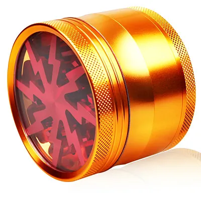 

63mm 4parts Lightning-shaped Herb Grinders Tobacco Cigarette Lightning Grinder Fumar Tobacco Crusher Herb/Spice Grinder