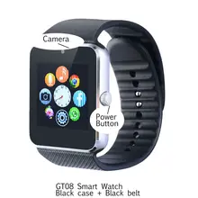 Gt08 bluetooth smart watch oled-bildschirm smartwatch unterstützung sim und speicherkarte intelligente uhren