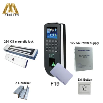 

DIY ZK Independent Biometric Fingerprint Test And Access Control System F19 Access Controller Component Optional ID Card