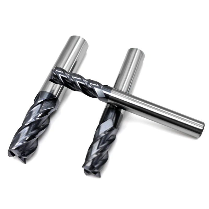5PCS HRC50 4Flute 1mm 1.5mm 2mm 2.5mm 3mm 4mm 5mm 6mm *50L Alloy Carbide Milling Tungsten Steel Milling Cutter End Mill Cutting