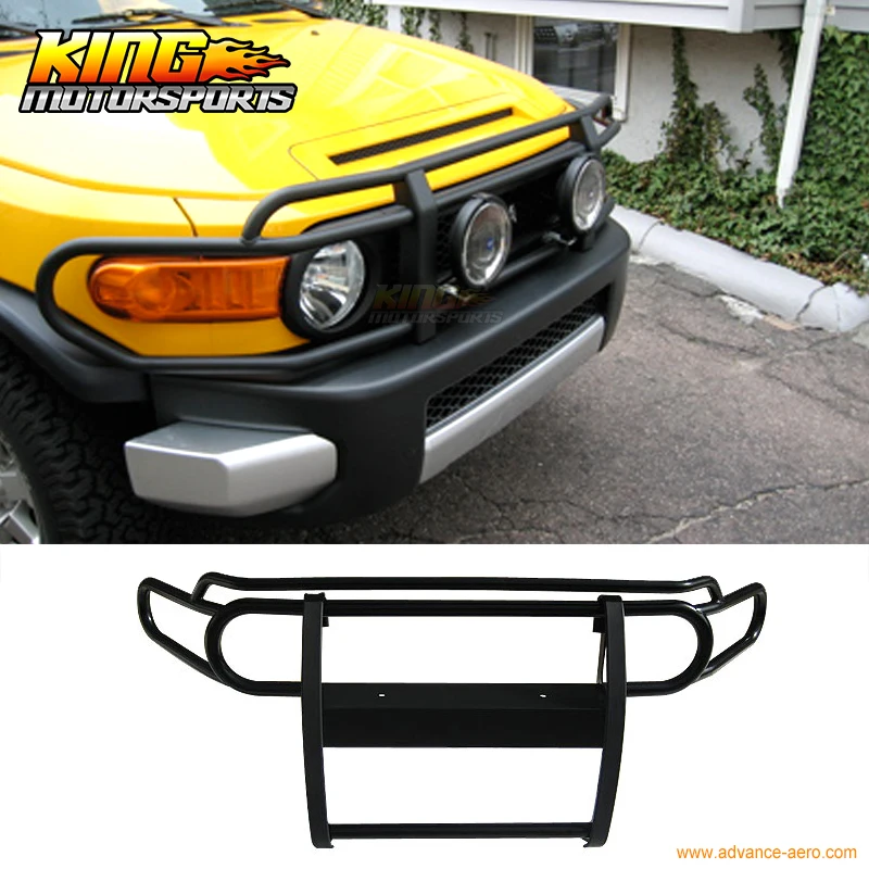 Fits 07 14 Toyota Fj Cruiser Front Grille Guard Black Stainless