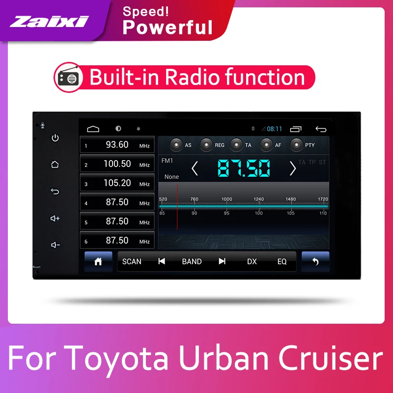 

ZaiXi Car Android System 1080P IPS LCD Screen For Toyota Urban Cruiser 2007~2016 Car Radio Player GPS Navigation BT WiFi AUX