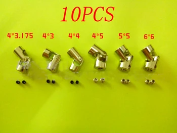 

10PCS 4x3mm 4x3.175mm 4x4mm 4x5mm 5x5mm 6x6mm Universal Joint High Precision Coupling Connector DIY Spare Parts for RC Car/Boat