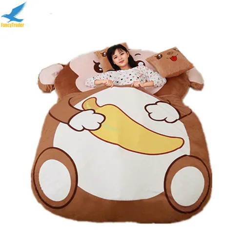 Fancytrader-Cartoon-Animal-Monkey-Plush-Tatami-Giant-Stuffed-Soft-Beanbag-Bed-Carpet-Mat-Sofa-Double-Single (3)