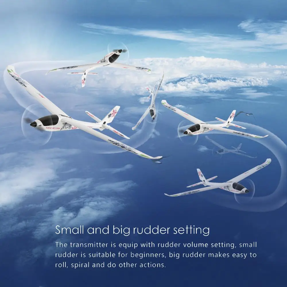 LeadingStar XK A800 4CH 780 мм 3D6G система RC планер самолет совместимая Futaba