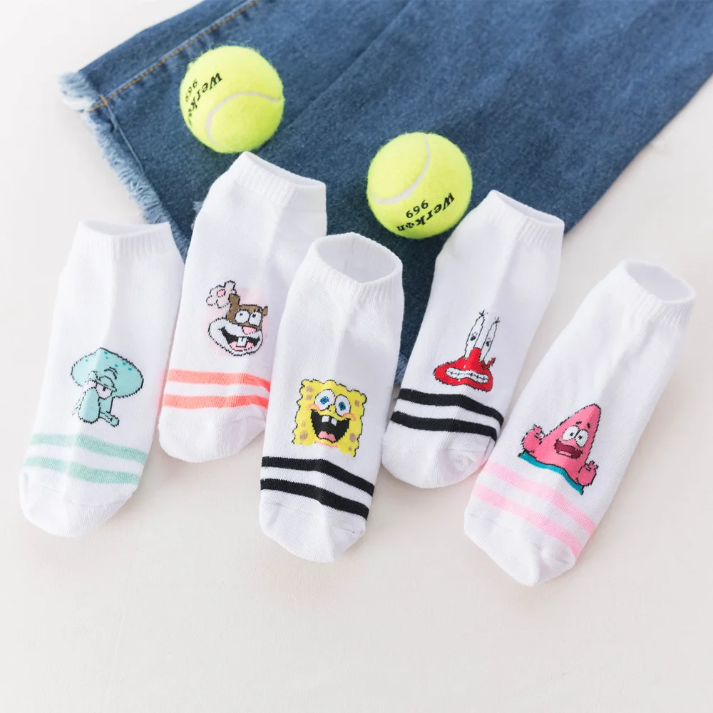 

Fashion cartoon character cute socks ladies Harajuku style cute Korean women style ankle socks fashion ankle funny socks women