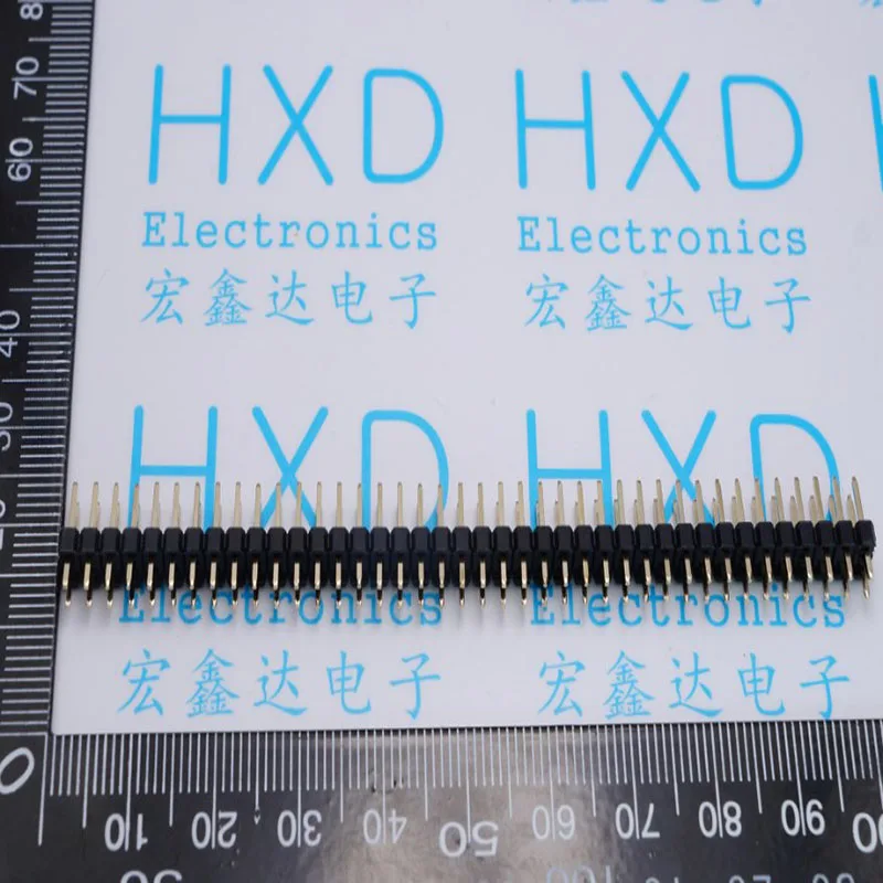 

2.54 MM distance between double row pin connector 2 * 40 p straight needle