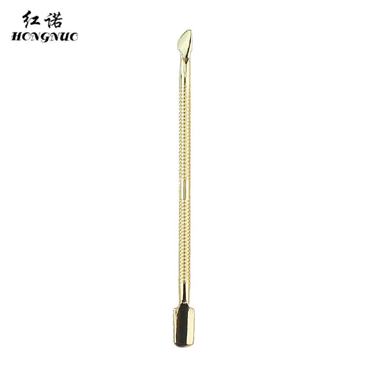 1PC Golden Double-end Cuticle Pusher Dead Skin Remover Manicure Nail Art | Красота и здоровье