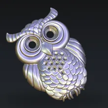 Сова ЧПУ маршрутизатор резьба гравировка рельеф модель STL формат 3D модель artcam type3 CNC гравировка M237