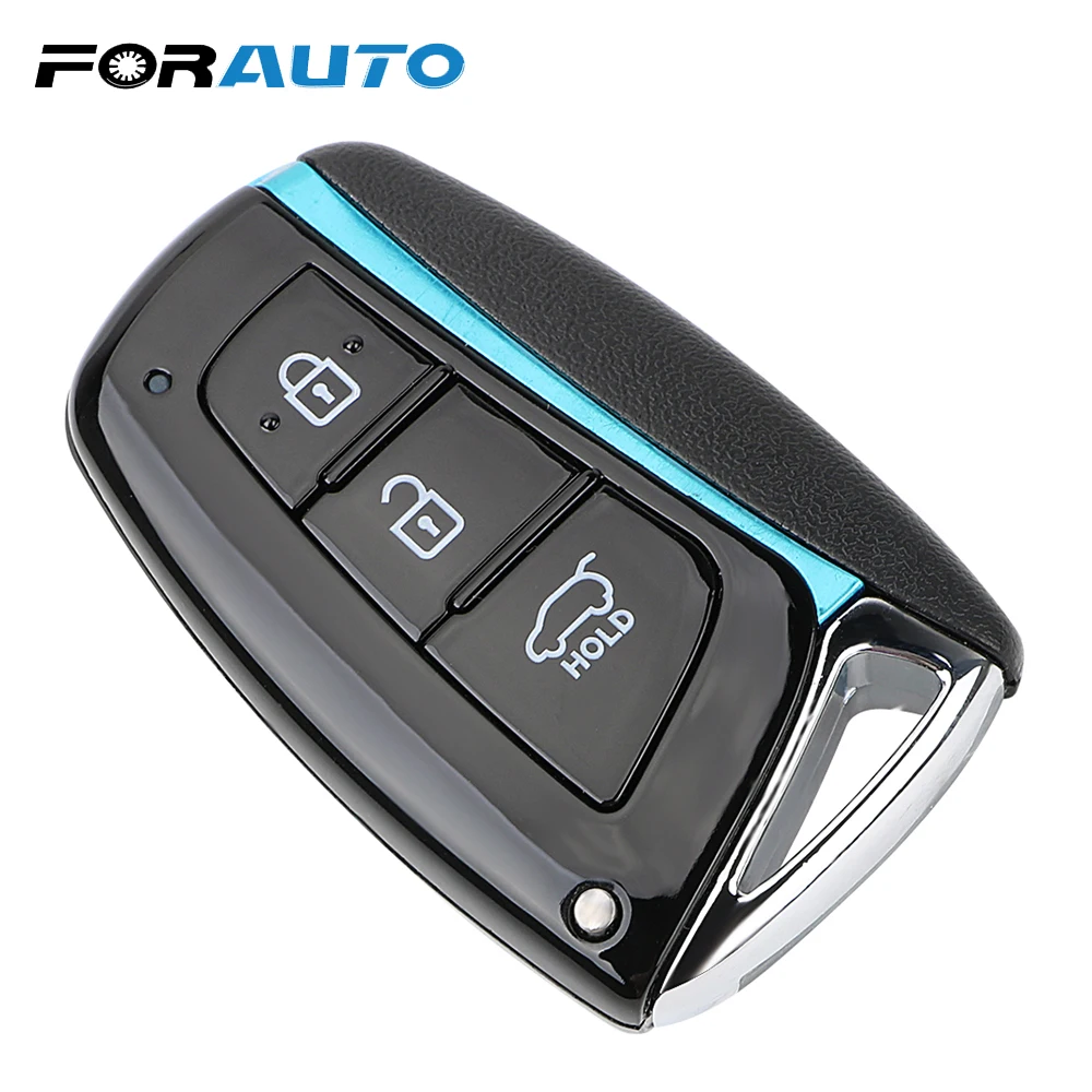 

FORAUTO Car Key Shell 3 Button For Hyundai Santa 433MHz Remote Key Cover Fob Keyless Entry Smart Car-styling
