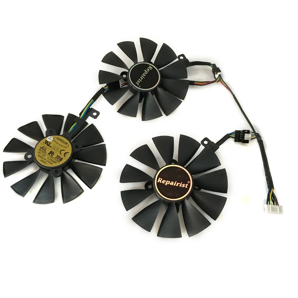 VGA Geforce GTX1080/1070 охлаждающий вентилятор GPU PLD09210S12HH/T129215SU для ASUS STRIX Raptor GTX1070 1080