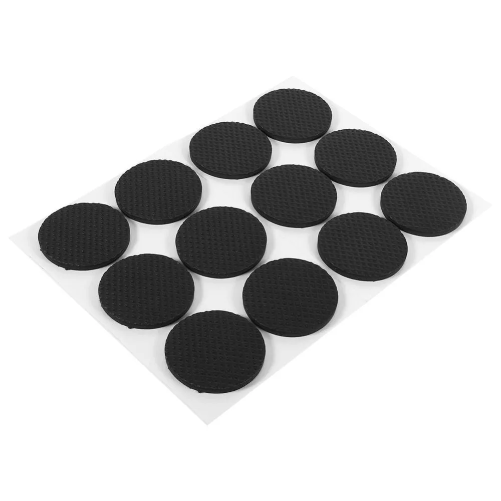 Walfront 12pcs Lot Round Non Slip Rubber Feet Pads Self Adhesive