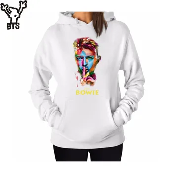 

KPOP David Bowie Hooded Sweatshirts Women Hoodies Women Pink Cotton Hoodies Women Sweatshirts Streetwear Style Causal Hoodie 3XL