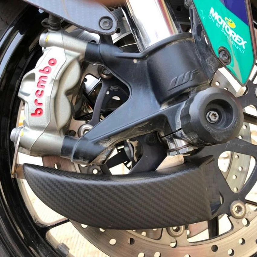 Универсальная тормозная система для мотоцикла с воздушным охлаждением для KAWASAKI SUZUKI HONDA из углеродного волокна+ монтажный комплект Gloss Twill