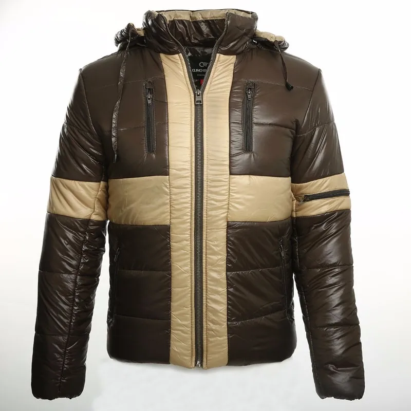 

2016 New Brand Down Jacket Then Hit Fight Color Thicker Winter Men "S Jacket Jacket Long - Sleeved Fashion Leisure Warmth