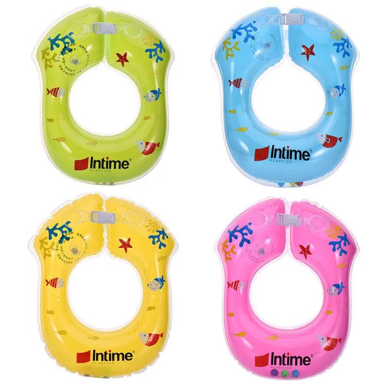 

Summer Fashion Intime Brand Swimming Ring Double Independent Airbag Structure Inflatable Swimming Ring For Baby Neck Ring