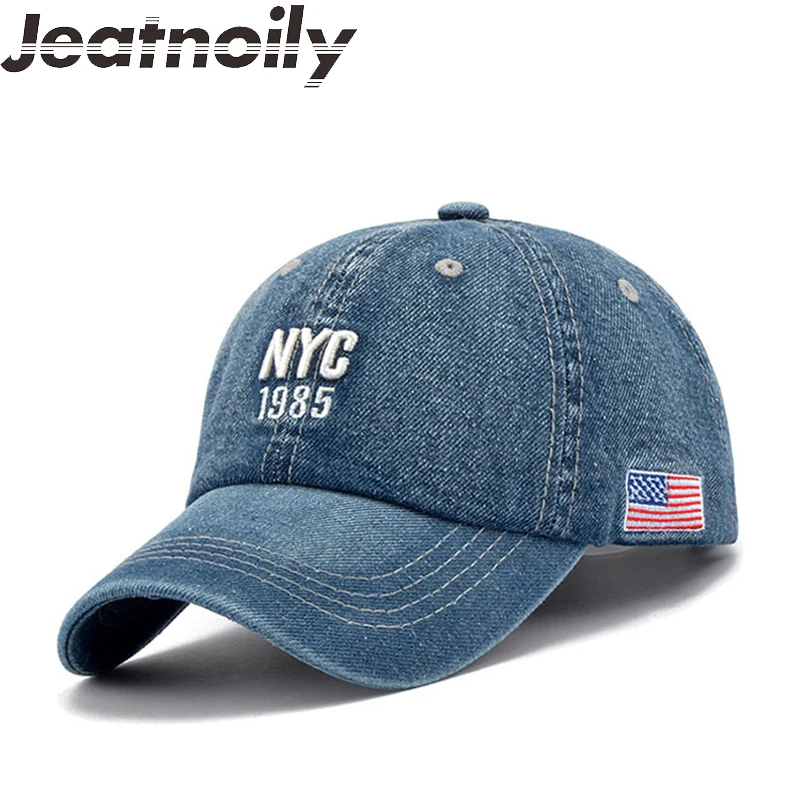 

[JEATNOILY] High Quality Letter Baseball Caps For Men Women Cowboy Sun Hats Outdoor Leisure Hip Hop Caps