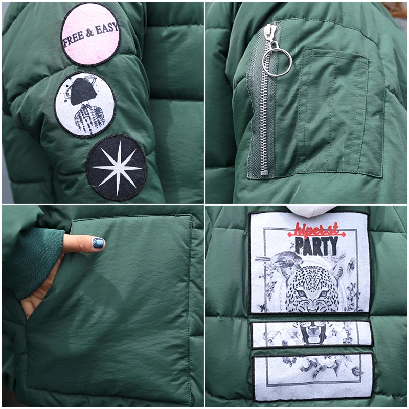 2018 New Arrival Winter Jacket Women Oversize Fashion Female Womens Coat Short Parka Warm Casaco Feminino Inverno Outwear