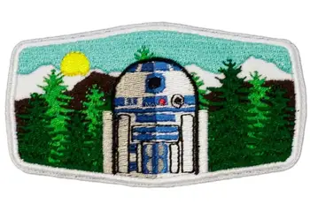 

3.5" R2 Patch Star Wars 7 VII The Force Awakens Movie TV Embroidered iron on badge Applique Halloween Costume Cosplay