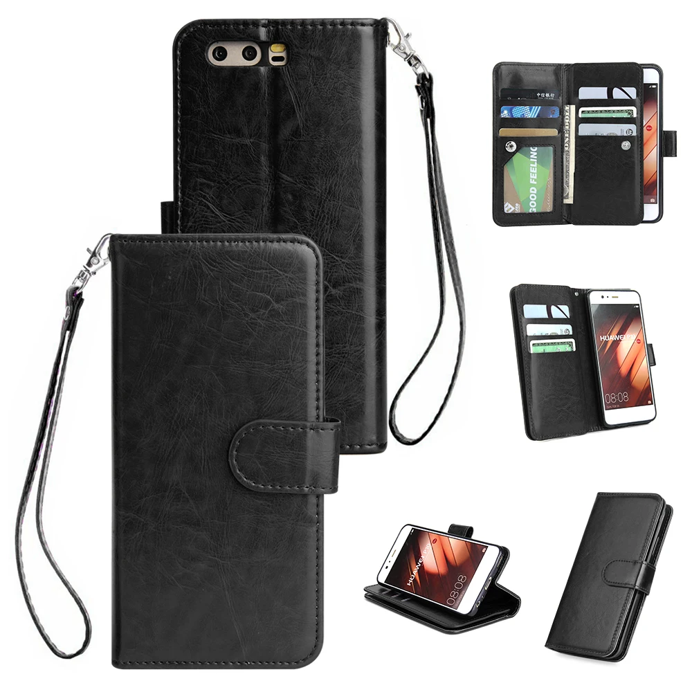 Leather Case For Huawei P Lite P Pro Luxury Wallet Case Book Flip Cover For Huawei