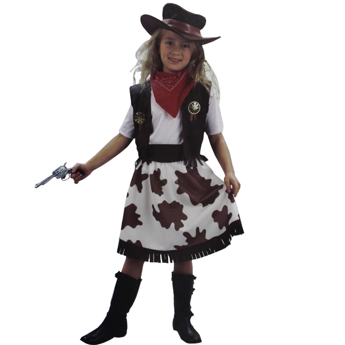 Хэллоуин, ковбойские костюмы, модель для девочек, милое красивое школьное платье для макияжа на день рождения