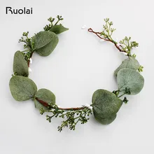 2019 Boho Wedding Accessories Headband Green Leaves Hair Comb Headpieces Ribbon for Women Elegant Hair styles HD1 2019 Boho Wedding Accessories Headband Green Leaves Hair Comb Headpieces Ribbon for Women Elegant Hair styles HD1