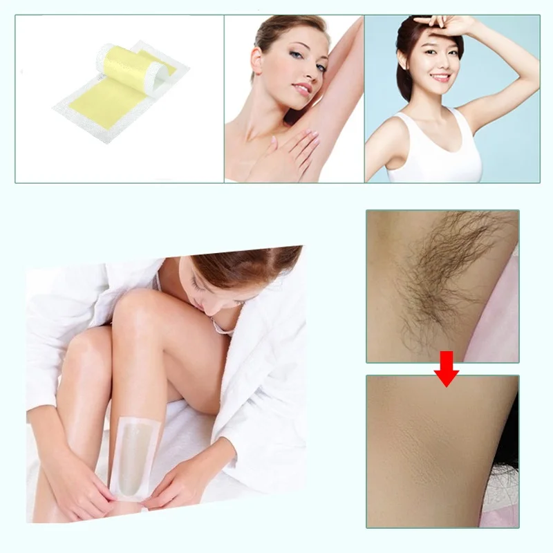 Dobro da Remoção do Cabelo Remendo da Almofada de Papel Encera para o Corpo da Cara Folhas Pces Depilatório Lateral Depilador Cera Tira Que - Pernas Biquíni Axilas 15 = 30 3 Beleza e saúde