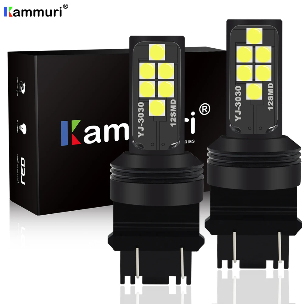 KAMMURI T25 P27/7 Вт светодиодный P27W 3156 3157 P27 7W P27/5W фонарь для автомобиля DRL поворотник