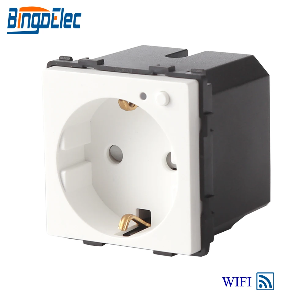Goedkoop Bingoelec Wifi Smart Socket Plug Basic Draadloze Afstandsbediening Duitsland Outlet EU Standaard Mobiele Telefoon App Controle Stopcontact