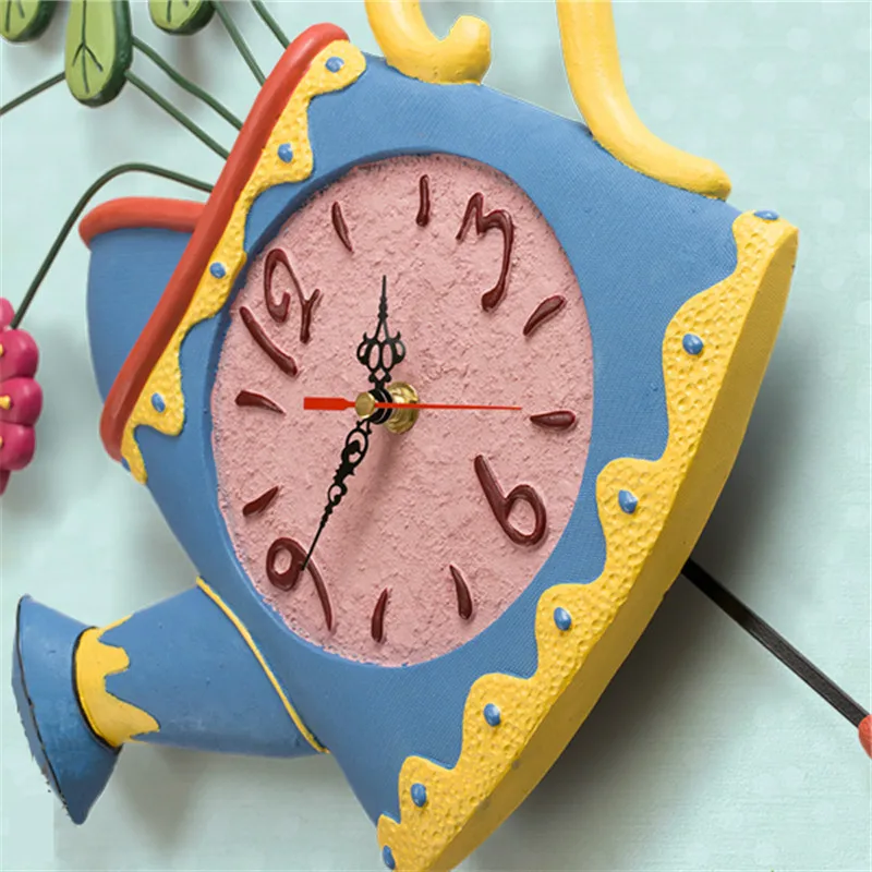 Тихие настенные часы современный дизайн кухонные винтажные декоративные