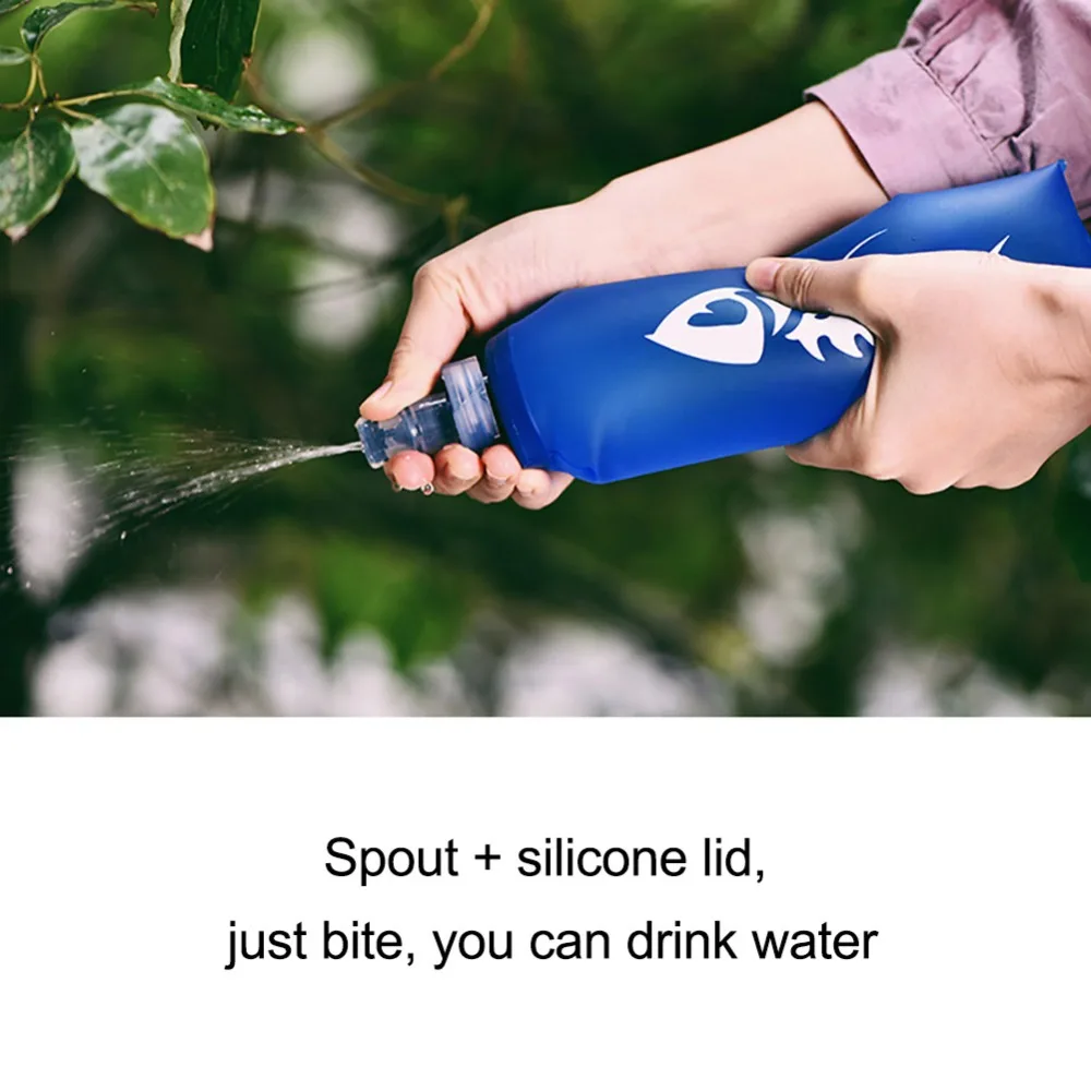 Мягкая фляжка для воды складной BPA бесплатно ТПУ бутылка для воды для бега марафон Пешие прогулки и Велоспорт для гидратации пакет жилет