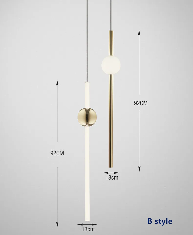 Современный персональный светодиодный подвесной светильник металлическая вертикальная линия зал отель фойе ресторана Лофт подвесная