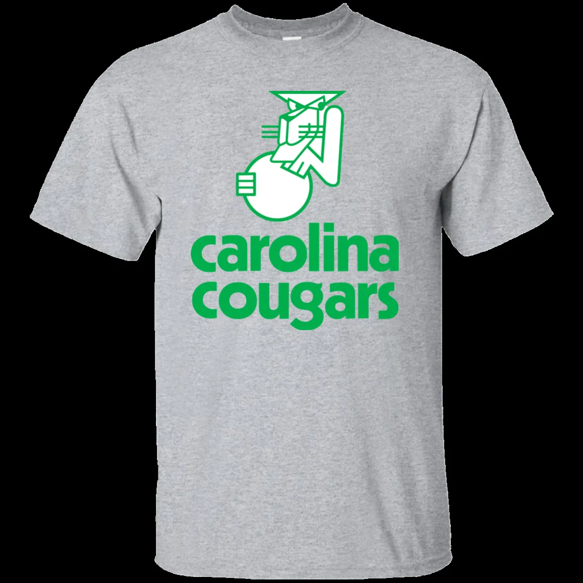 ABA баскетбол Carolina Cougars Charlotte NC SC ретро 1970-х футболка | Мужская одежда