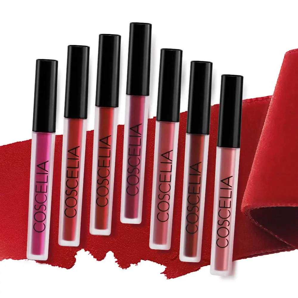 

COSCELIA Matte Lipstick 15 Colors Waterproof Tint For Lips Sexy Red Lip Matt Long Lasting Matte Lipstick For Make Up Lipstick