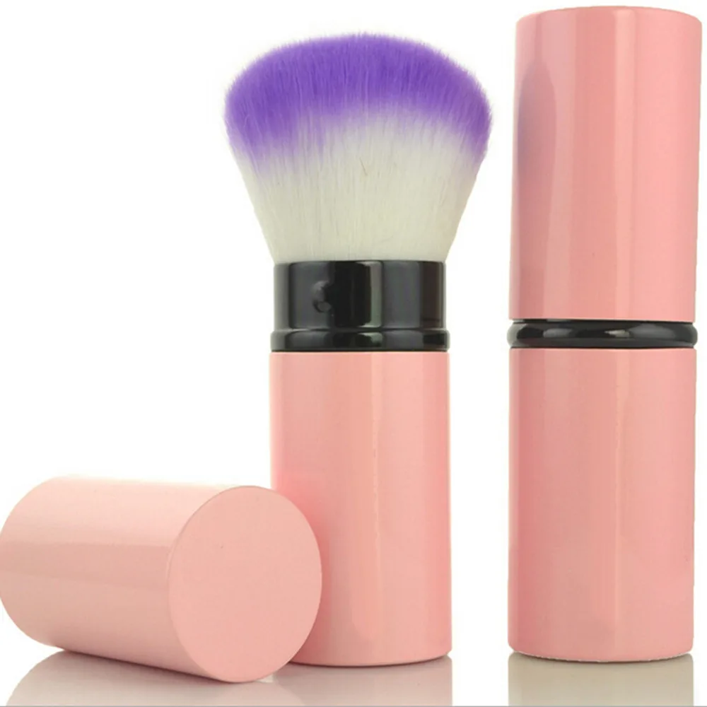New Mini Retractable Makeup Brush Portable Face Powder Contour Foundation Blusher Brush