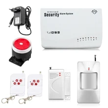 Free Shipping Wireless GSM Alarm System Security Home Alarm English Voice with PIR detector SMS Call