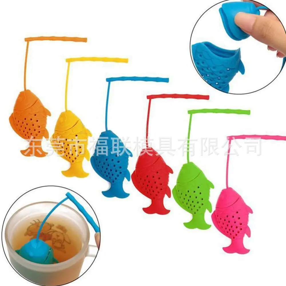 

Reusable Tea Strainer Silicone Diver Shape teabag Hanging Mug Brown Teapot Tea Infuser Manufacturer Direct